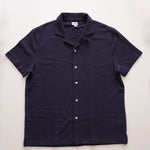 画像をギャラリービューアに読み込む, ジェークルー ネイビー 半袖 オープンカラーシャツ J.CREW NAVY S/S OPEN COLLAR SHIRTS MENS
