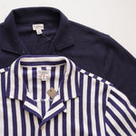 画像をギャラリービューアに読み込む, ジェークルー ネイビー 半袖 オープンカラーシャツ J.CREW NAVY S/S OPEN COLLAR SHIRTS MENS