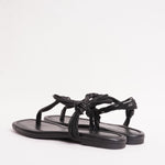 画像をギャラリービューアに読み込む, ビンス ヴィンス ブラックレザー トングデザインサンダル VINCE BLACK LEATHER SANDALS WOMENS