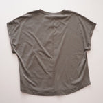 画像をギャラリービューアに読み込む, スプレンディッド カーキグレー ショートスリーブ Tシャツ ロールT SPLENDID SVB SHORT SLEEVE CREW-NECK TEE WOMENS