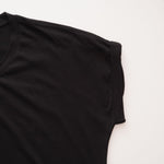 画像をギャラリービューアに読み込む, スプレンディッド ブラック ショートスリーブ Tシャツ ロールT SPLENDID BLACK SHORT SLEEVE CREW-NECK TEE WOMENS