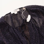 画像をギャラリービューアに読み込む, ヴィンス ビンス ネイビー ピンドット柄 シフォンワンピース ドレス VINCE NAVY PIN DOTS CHIFFON DRESS WOMEN