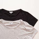 画像をギャラリービューアに読み込む, スプレンディッド グレー ショートスリーブ Tシャツ SPLENDID GRY SHORT SLEEVE CREW-NECK TEE WOMENS