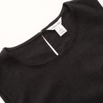 画像をギャラリービューアに読み込む, CK カルバンクライン ブラック リネン×コットン ノースリーブトップ ブラウス CALVIN KLEIN LINEN COTTON SLEEVELESS TOP WOMENS