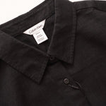 画像をギャラリービューアに読み込む, CK カルバンクライン ブラック リネン×コットン オーバーサイズ ポケットシャツ CALVIN KLEIN LINEN COTTON OVER-SIZE POCKET SHIRT WOMENS