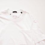 画像をギャラリービューアに読み込む, ATM Anthony Thomas Melillo エーティーエム アンソニー トーマス メリロ ホワイト レイヤードデザイン ポケットTシャツ WHITE LAYERED POCKET TEE MEN