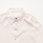 画像をギャラリービューアに読み込む, CK カルバンクライン オフホワイト ポリエステル シアースリーブ ブラウス ポケットシャツ CALVIN KLEIN OFF-WHITE SHEER SLEEVE BLOUSE POCKET SHIRT WOMENS