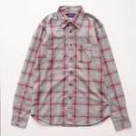 画像をギャラリービューアに読み込む, BEVILACQUA ベヴィラクア イタリア製 コットン グレー×ボルドー チェックシャツ GRAY×BORDEAUX COTTON CHECK SHIRT WOMEN