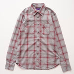 画像をギャラリービューアに読み込む, BEVILACQUA ベヴィラクア イタリア製 コットン グレー×ボルドー チェックシャツ GRAY×BORDEAUX COTTON CHECK SHIRT WOMEN