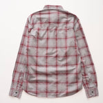 画像をギャラリービューアに読み込む, BEVILACQUA ベヴィラクア イタリア製 コットン グレー×ボルドー チェックシャツ GRAY×BORDEAUX COTTON CHECK SHIRT WOMEN