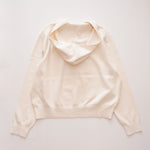 画像をギャラリービューアに読み込む, CK カルバンクライン オフホワイト ニット フーディ パーカー CALVIN KLEIN OFF WHITE KNIT HOODIE WOMENS