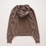 画像をギャラリービューアに読み込む, CK カルバンクライン ブラウン ニット フーディ パーカー CALVIN KLEIN BROWN KNIT HOODIE WOMENS