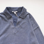 画像をギャラリービューアに読み込む, スプレンディッド インディゴ スキッパー ロングスリーブポロ SPLENDID INDIGO LONG-SLEEVE POLO WOMENS