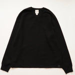 画像をギャラリービューアに読み込む, CK カルバンクライン ブラック クルーネックラグランニット CALVIN KLEIN BLACK RAGLAN CREW-NECK SWEATER MENS
