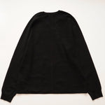 画像をギャラリービューアに読み込む, CK カルバンクライン ブラック クルーネックラグランニット CALVIN KLEIN BLACK RAGLAN CREW-NECK SWEATER MENS