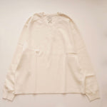 画像をギャラリービューアに読み込む, CK カルバンクライン ホワイト クルーネックラグランニット CALVIN KLEIN WHITE RAGLAN CREW-NECK SWEATER MENS