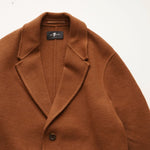画像をギャラリービューアに読み込む, セブンフォーオールマンカインド ブラウン ウール コート 7 FOR ALL MANKIND BROWN WOOL COAT MENS