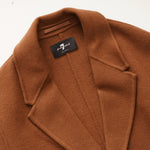 画像をギャラリービューアに読み込む, セブンフォーオールマンカインド ブラウン ウール コート 7 FOR ALL MANKIND BROWN WOOL COAT MENS