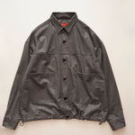 画像をギャラリービューアに読み込む, ADOLUVLE アドラーブル グレー イタリア製 ウール トラッカーブラック ナットボタン ジャケット GRAY ITALIAN WOOL TRUCKER JACKET MENS