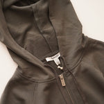 画像をギャラリービューアに読み込む, スプレンディッド チャコールグレー 裏毛 パーカー ジップアップフーディ SPLENDID C.GRAY HOODIE WOMENS