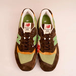画像をギャラリービューアに読み込む, NEW BALANCE U998BG ニューバランス ブラウン グリーン スウェード スニーカー BROWN GREEN SUEDE SNEAKERS MADE IN USA