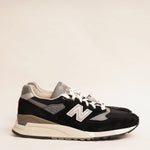 画像をギャラリービューアに読み込む, NEW BALANCE U998BL ニューバランス ブラック スウェード スニーカー BLACK SUEDE SNEAKERS MADE IN USA