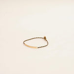 画像をギャラリービューアに読み込む, SCOSHA スコーシャ 10金 ゴールド ブラック ブレスレット K10 GOLD BLACK BRACELET