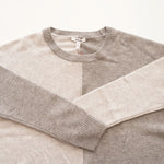 画像をギャラリービューアに読み込む, スプレンディッド グレー バイカラー ウール×カシミヤ ニット セーター SPLENDID GRAY BI-COLOR KNIT WOOL CASHMERE SWEATER WOMENS