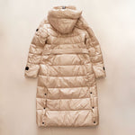 画像をギャラリービューアに読み込む, KARL LAGERFELD PARIS カールラガーフェルド ベージュ ロングダウンパファーコート BEIGE LONG DOWN PUFFER COAT WOMEN
