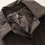 画像をギャラリービューアに読み込む, セブンフォーオールマンカインド ブラック ナイロン パファーコート 7 FOR ALL MANKIND BLACK NYLON PUFFER COAT MENS