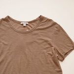 画像をギャラリービューアに読み込む, ジェームス パース ブラウン 半袖カットソー Tシャツ JAMES PERSE BROWN TEE T-SHIRT WOMENS