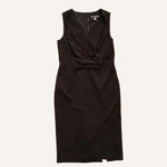 画像をギャラリービューアに読み込む, KARL LAGERFELD PARIS カールラガーフェルド ブラックノースリーブ シースドレス ワンピース BLACK SLEEVELESS SHEATH DRESS WOMEN