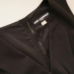 画像をギャラリービューアに読み込む, KARL LAGERFELD PARIS カールラガーフェルド ブラックノースリーブ シースドレス ワンピース BLACK SLEEVELESS SHEATH DRESS WOMEN