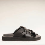 画像をギャラリービューアに読み込む, THE SANDALMAN サンダルマン #3 ブラック レザー サンダル アメリカ製 #3 BLACK LEATHER SANDAL MADE IN USA MEN