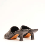 画像をギャラリービューアに読み込む, ビンス ヴィンス ブラックレザー スクエアトゥ ヒールサンダル VINCE BLACK LEATHER HEEL SANDALS WOMENS