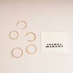 画像をギャラリービューアに読み込む, ISABEL MARANT イザベル・マラン ゴールド×ホワイト 5連 リングセット GOLD×WHITE 5P RING SET WOMEN