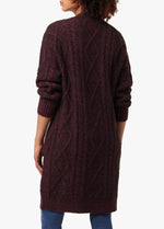 画像をギャラリービューアに読み込む, JOE'S JEANS ジョーズ ジーンズ ヴィンヤード ウール&モヘア混 ケーブル編み ロングカーディガン VINEYARD WOOL MOHAIR MIX LONG CARDIGAN WOMEN