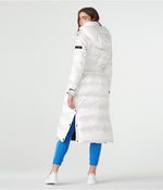 画像をギャラリービューアに読み込む, KARL LAGERFELD PARIS カールラガーフェルド ホワイト ダウンパファー ロングコート WHITE DOWN PUFFER LONG COAT WOMEN