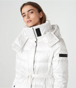 画像をギャラリービューアに読み込む, KARL LAGERFELD PARIS カールラガーフェルド ホワイト ダウンパファー ロングコート WHITE DOWN PUFFER LONG COAT WOMEN