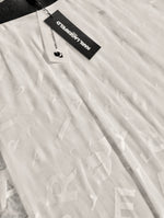 画像をギャラリービューアに読み込む, KARL LAGERFELD PARIS カールラガーフェルド ホワイト メッシュ マキシ スカート WHITE MESH MAXI SKIRT WOMEN