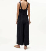 画像をギャラリービューアに読み込む, スプレンディッド × メアリー・ローレス・リー ブラック ボタンジャンプスーツ オールインワン SPLENDID × MARY LAWLESS LEE BLACK BUTTON JUMP-SUIT WOMENS