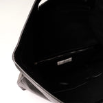 画像をギャラリービューアに読み込む, セブンフォーオールマンカインド ブラック フォールドオーバー レザーバッグ 7 FOR ALL MANKIND BLACK FOLDOVER LEATHER BAG