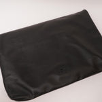 画像をギャラリービューアに読み込む, セブンフォーオールマンカインド ブラック フォールドオーバー レザーバッグ 7 FOR ALL MANKIND BLACK FOLDOVER LEATHER BAG