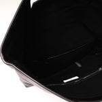 画像をギャラリービューアに読み込む, セブンフォーオールマンカインド ブラック フォールドオーバー レザーバッグ 7 FOR ALL MANKIND BLACK FOLDOVER LEATHER BAG