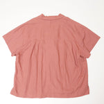 画像をギャラリービューアに読み込む, メイドウェル ピンク リネンブレンド キャンプシャツ MADEWELL PINK LINEN-BLEND CAMP SHIRT WOMENS
