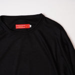 画像をギャラリービューアに読み込む, アドラーブル ブラック ウール混 ビッグシルエット カットソー ADOLUVLE BIG L/S TEE BLACK