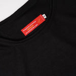 画像をギャラリービューアに読み込む, アドラーブル ブラック ウール混 ビッグシルエット カットソー ADOLUVLE BIG L/S TEE BLACK