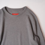 画像をギャラリービューアに読み込む, アドラーブル ウール混 ビッグシルエット ニット グレー ADOLUVLE BIG L/S SWEATER GRAY