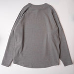 画像をギャラリービューアに読み込む, アドラーブル ウール混 ビッグシルエット ニット グレー ADOLUVLE BIG L/S SWEATER GRAY