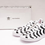 画像をギャラリービューアに読み込む, アディダス マリメッコ ホワイト×ブラック柄 スタンスミス H05757 コラボスニーカー ADIDAS × marimekko WHITE BLACK STAN SMITH W SNEAKERS PRIMEGREEN WOMEN